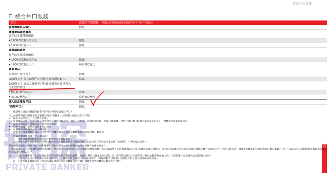 紧急通知！汇丰one开始收管理费了 配图1