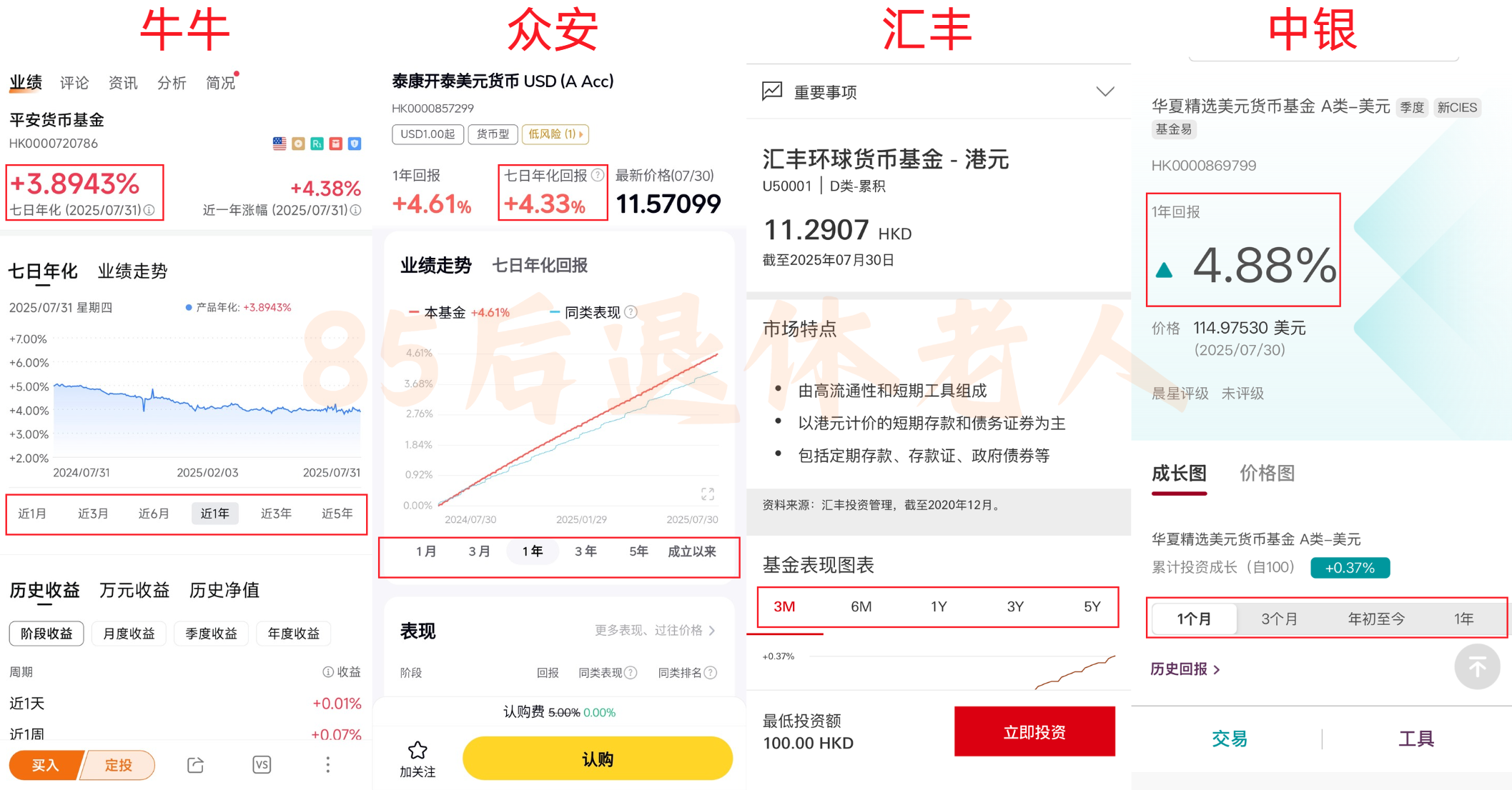 图片[16]-美元货基亏钱了？汇丰没有货基？中银货基很贵？以上全错！-银行理财网